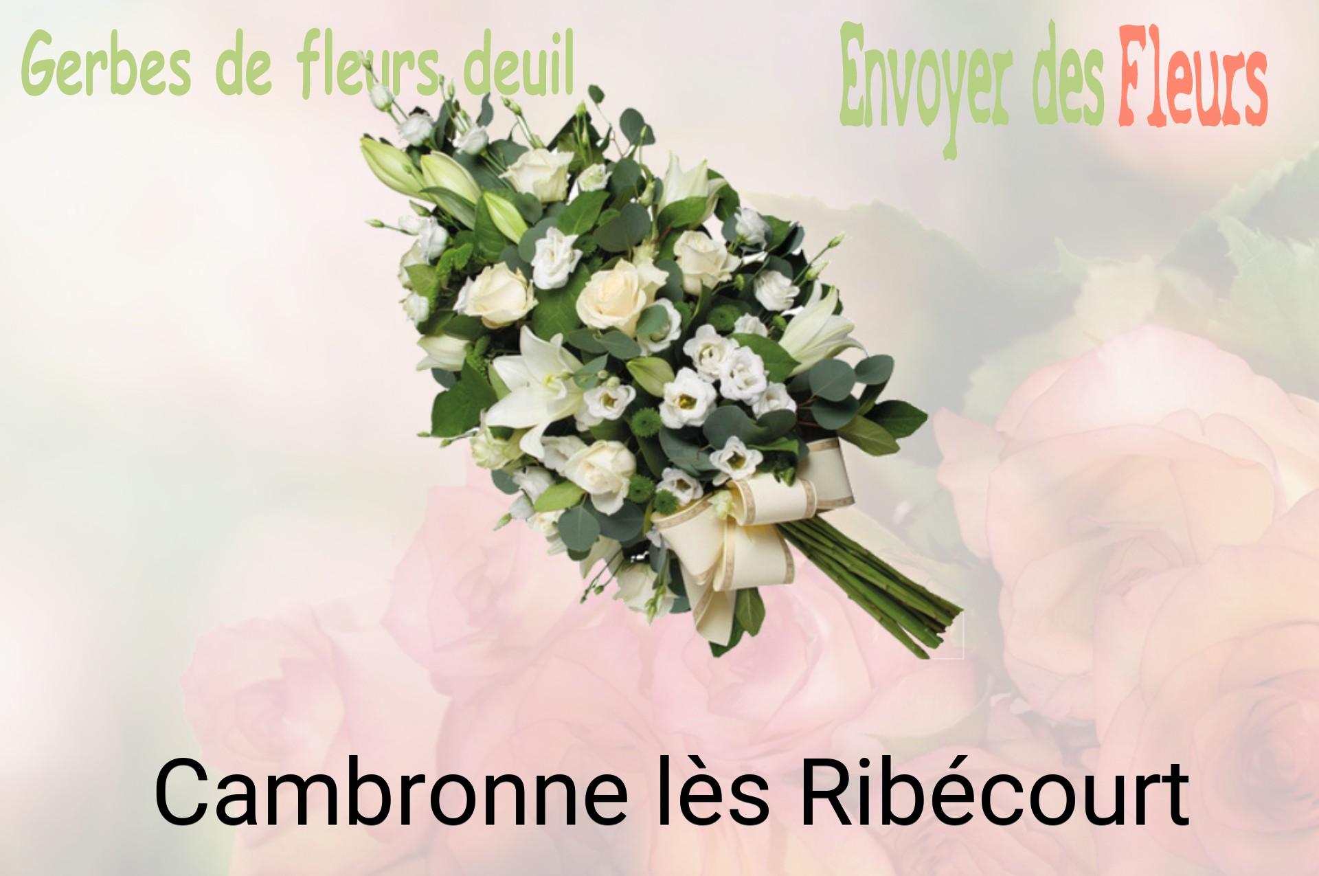 Gerbe de fleurs de deuil livrée à Cambronne-lès-Ribécourt
